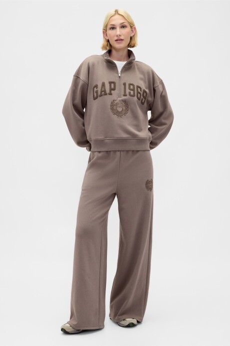 Pantalón Deportivo Baggy Wide Leg Mujer Plymouth Rock