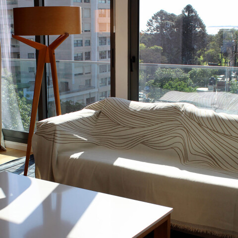 Manta para sillón y cama con diseños marrón 180 x 280 cm