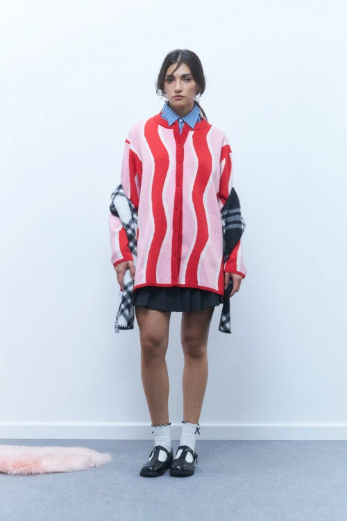 Cardigan circus rosa