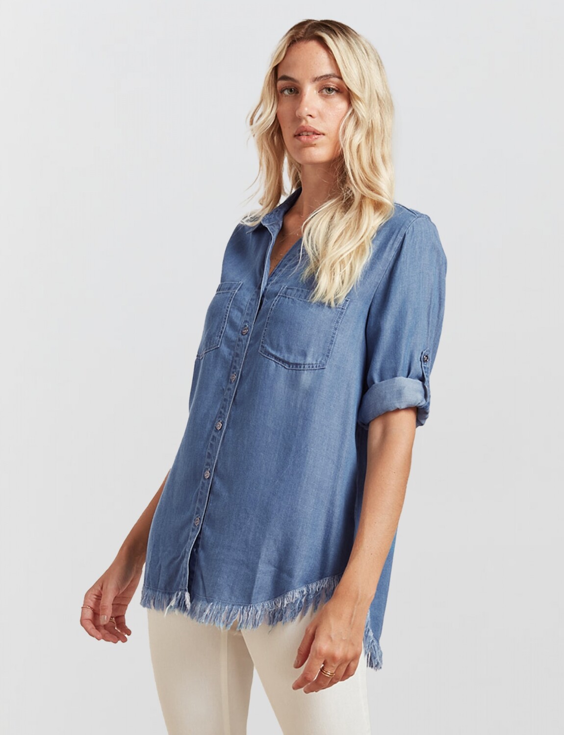 Camisa denim oversize cheap