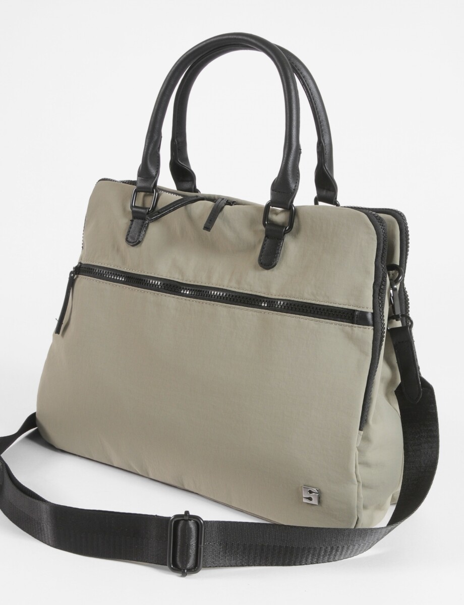 Briefcase para laptop con correa - verde 