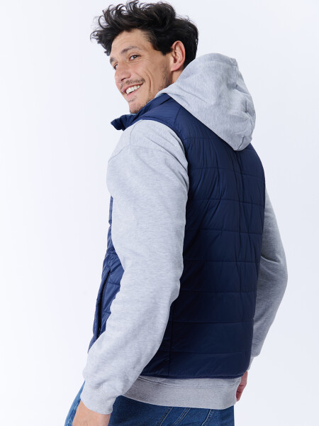 Chaleco abrigo reversible Azul