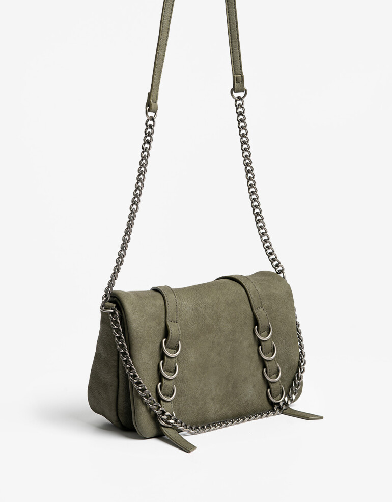 Bandoleras Bandolera Oliva Con Cadenas - Verde Oliva