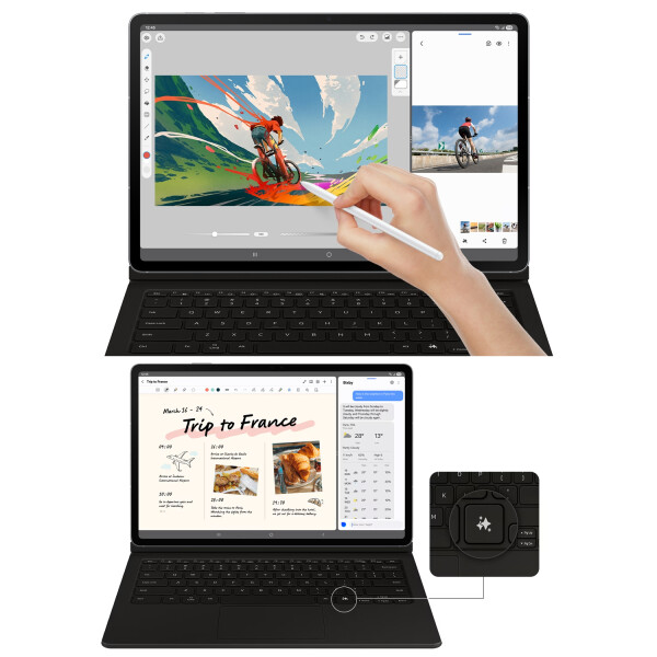 Tablet Samsung S10 Fe Plus + Estuche Funda Smart Book COMBO TABLET S10FE PLUS 8/128 + ESTUCHE