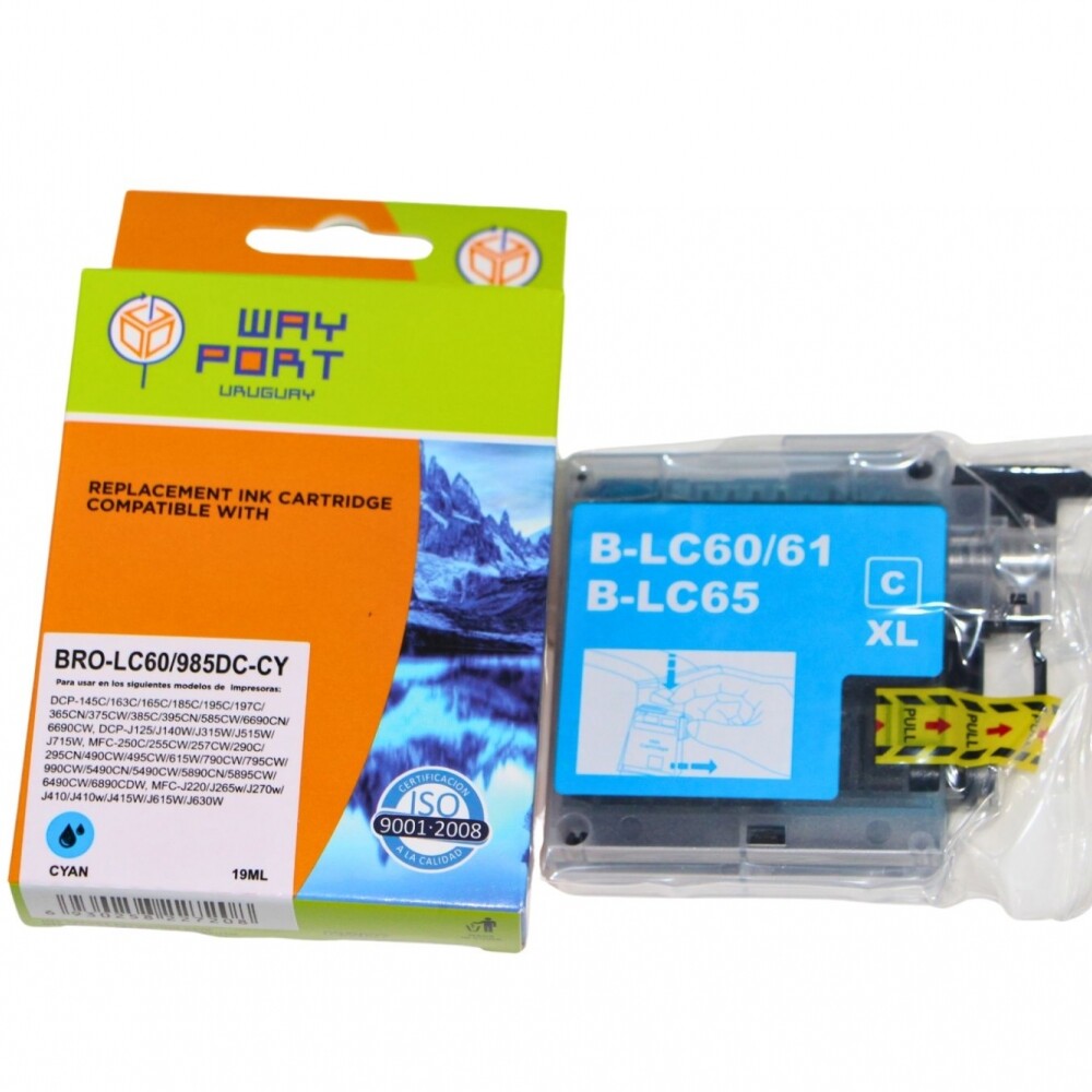 CARTUCHO PARA BROTHER LC60/J410 COLOR CYAN CARTUCHO PARA BROTHER LC60/J410 COLOR CYAN