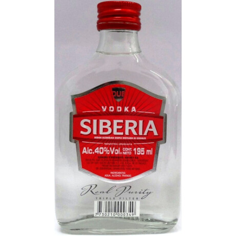 VODKA DE LA SIBERIA PETACA 200ML VODKA DE LA SIBERIA PETACA 200ML