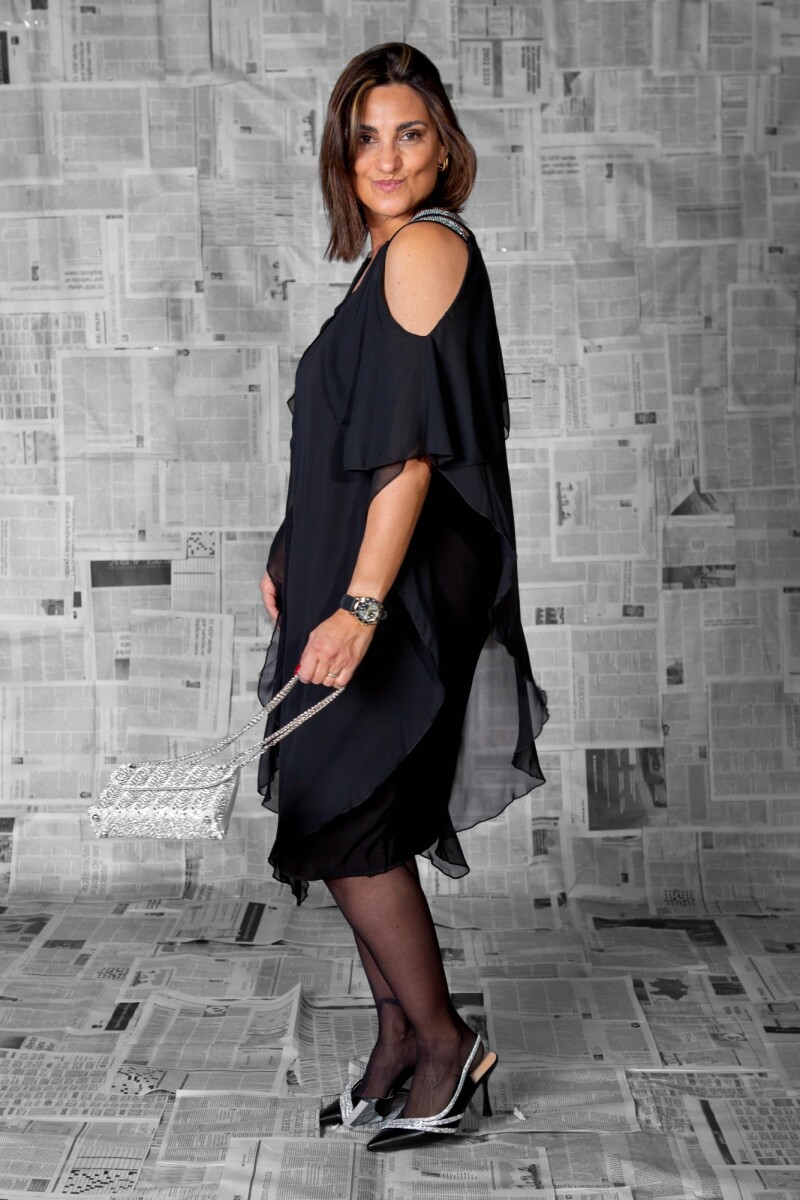 Vestido Bretas - Negro 
