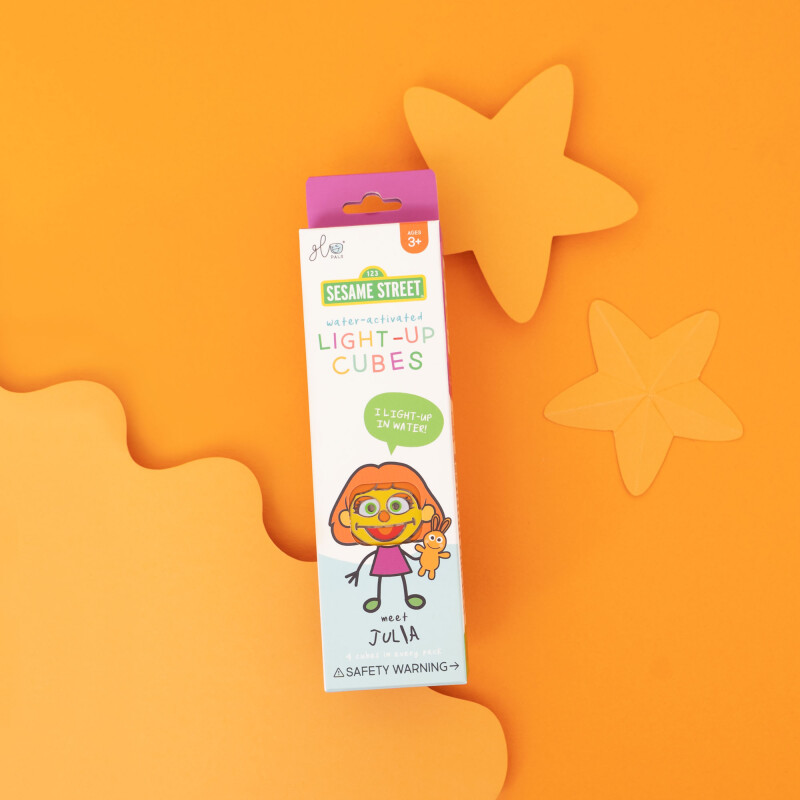 Set 4 cubos Glo Pals iluminados activados por agua JULIA