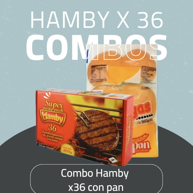 COMBO HAMBY PARTY PACK X 36 COMBO HAMBY PARTY PACK X 36