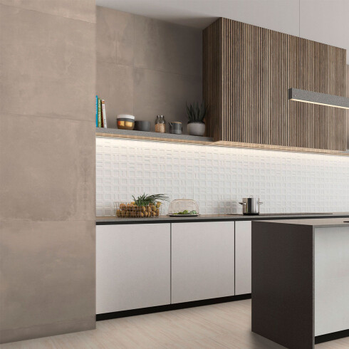 PORCELANATO POWDER 75X75 CM MATE BEIGE CEMENTO RECTIFICADO GAMAS DE BEIGE