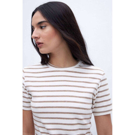 Remera Eva Rayas arena