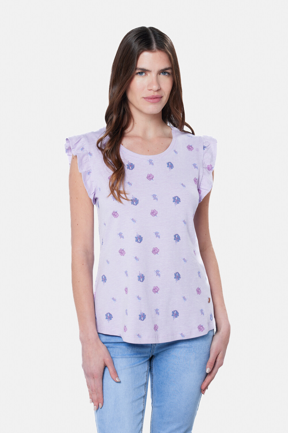 REMERA ESTAMPADA Lila