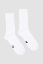 Medias deportivas lisas con felpa interior Blanco