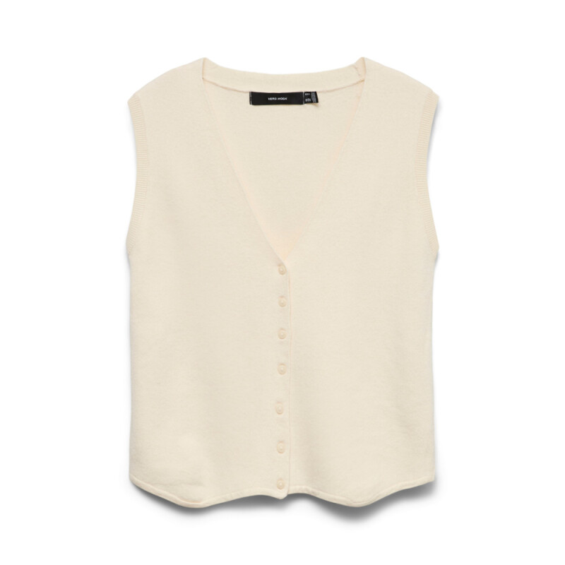 VMGOLD SL V-NECK VEST BIRCH