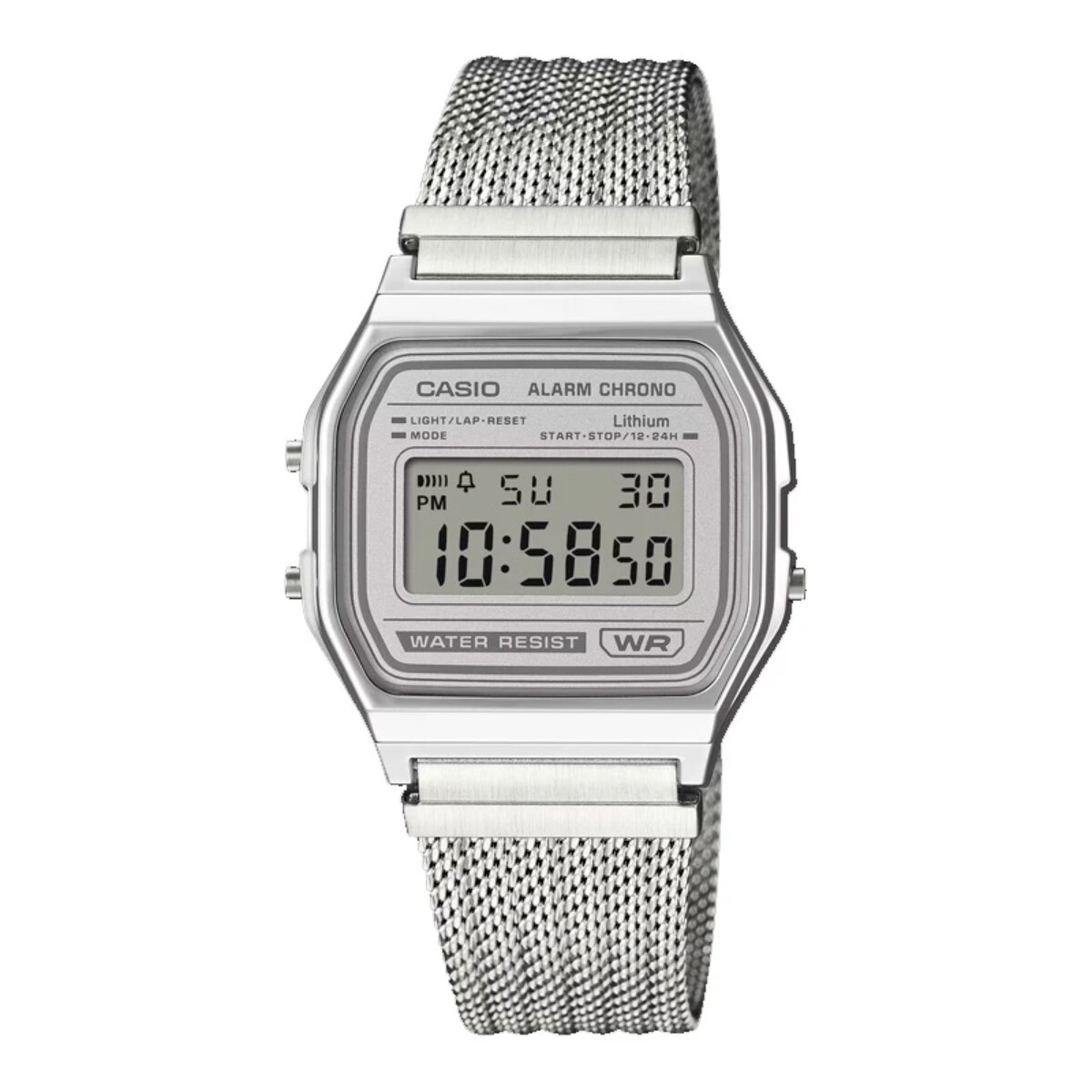 Reloj CASIO RETRO A158WEM-7DF Acero Plateado Esfera 33mm 