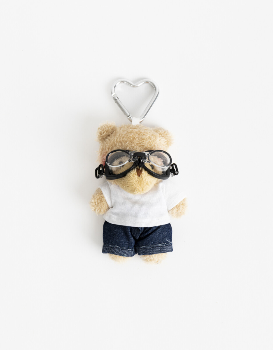 Llavero Y Bag Charm De Oso Peluche 