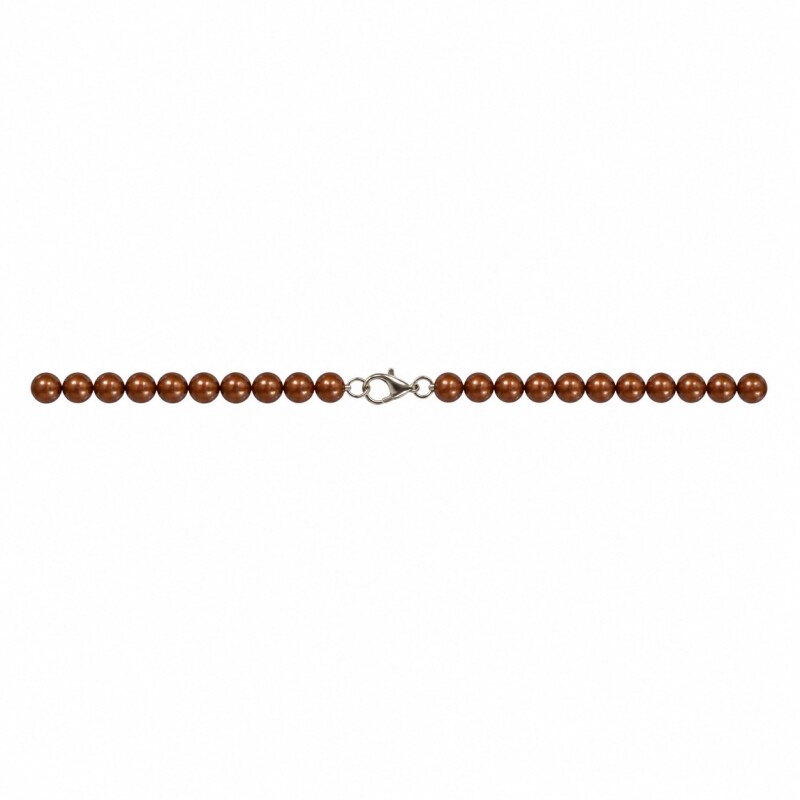 collar perlas chocolate - plata 925 - perla de río - CD3558 conperla