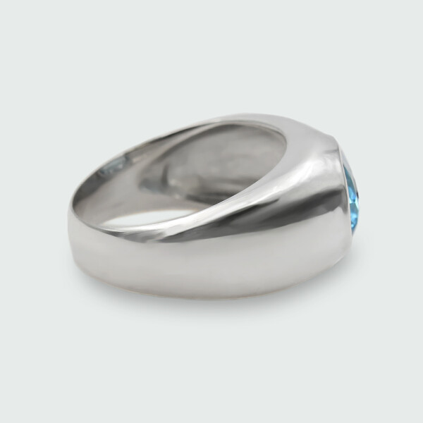 Anillo Iris de plata 925 con topacio azul Anillo Iris de plata 925 con topacio azul