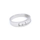 Anillo Medio Sin Fin En Oro Blanco 18K, Con Brillantes Anillo Medio Sin Fin En Oro Blanco 18K, Con Brillantes