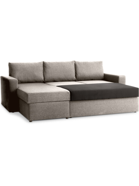 Sofá cama MARSLEV chaise longue gris cl Sofá cama MARSLEV chaise longue gris cl