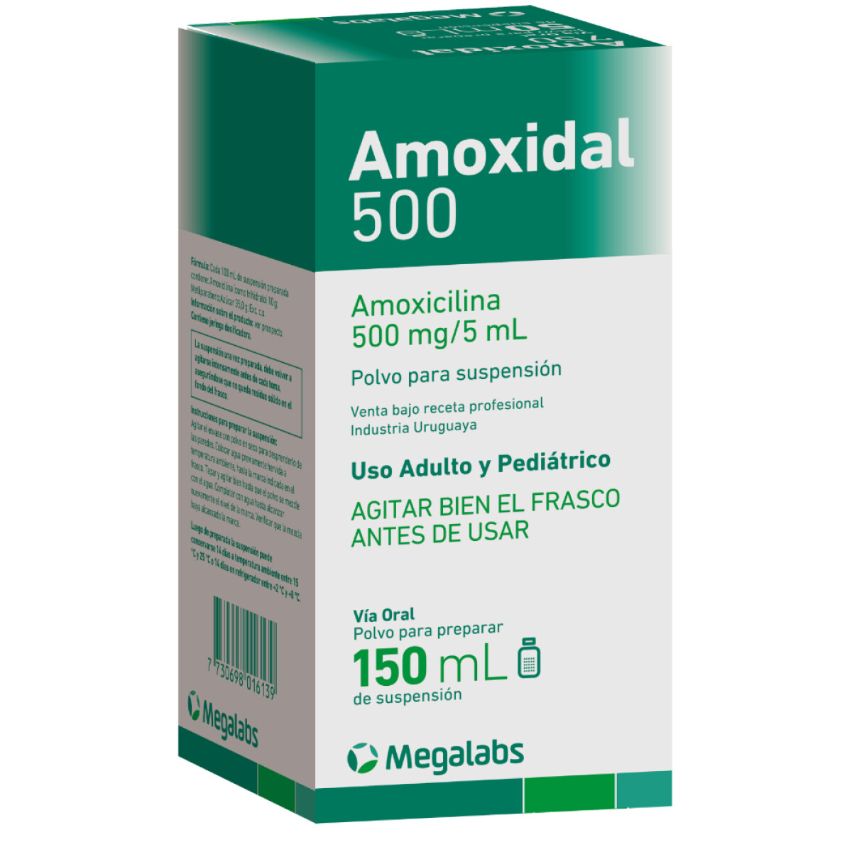 Amoxidal Suspensión 500mg 150ml 