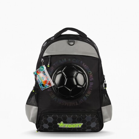 MOCHILA FOOTY PELOTA 18" NEGRO