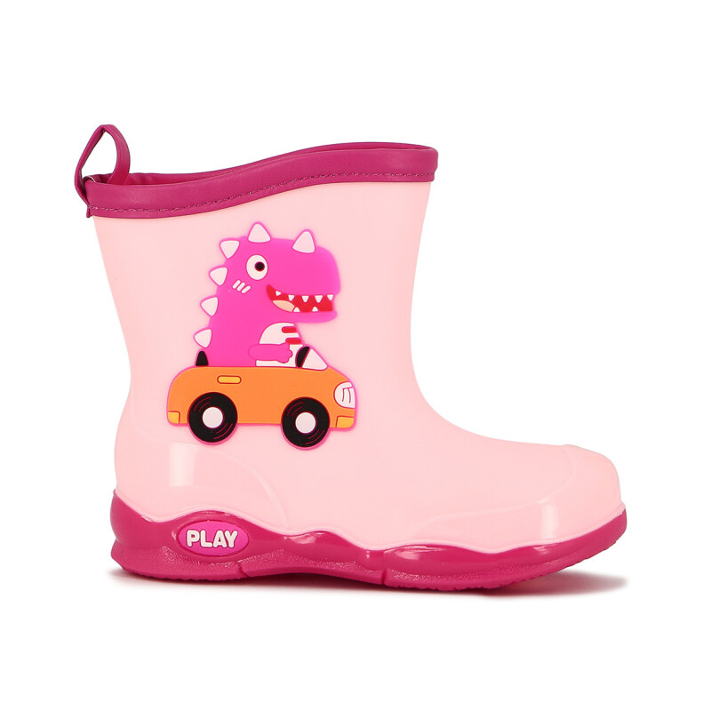 Macri Bota Lluvia C/ Dinosaurio - Niño/a Rosado