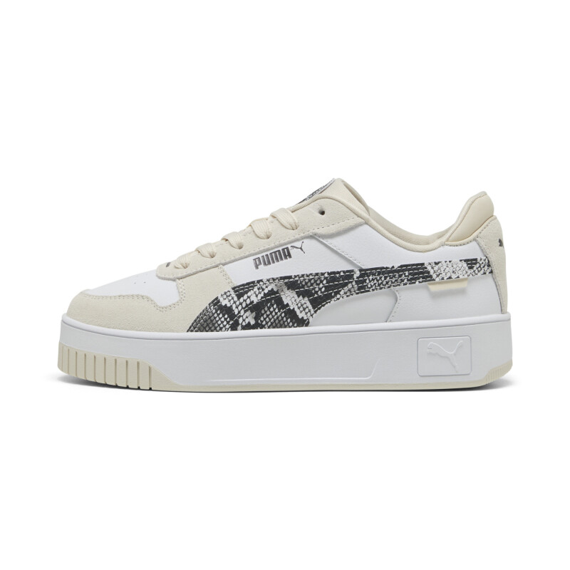 Championes Puma Lifestyle Carina Street Snake Chic de Mujer - 401611 01 Blanco-negro