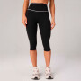 Legging The No-Seam Pureluxe Tlc High-Waisted Capri Mujer Black/classic White