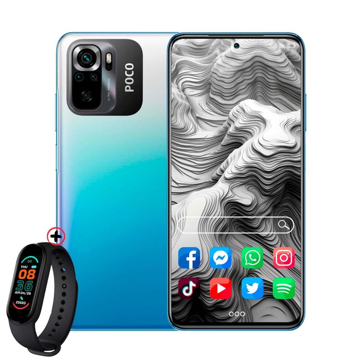Xiaomi Poco M5s 8 Ram/ 256 Gb Negro 6,43 + Auriculares 