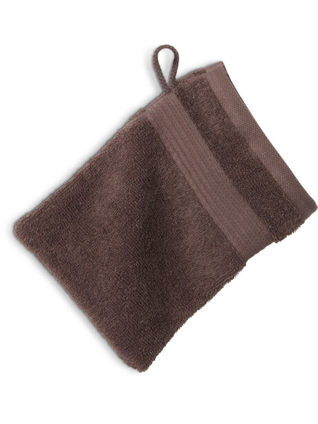 Manopla baño KARLSTAD 15x21 marrón osc Manopla baño KARLSTAD 15x21 marrón osc
