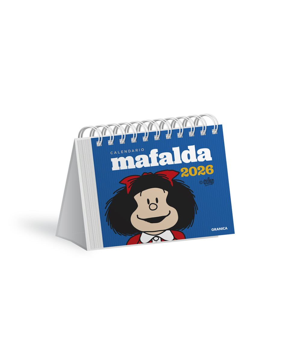 CALENDARIO MAFALDA ESCRITORIO AZUL 2026 