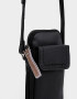 Complemento Marroquinería Color Block Pouch De Cuerina Con Solapa - Negro