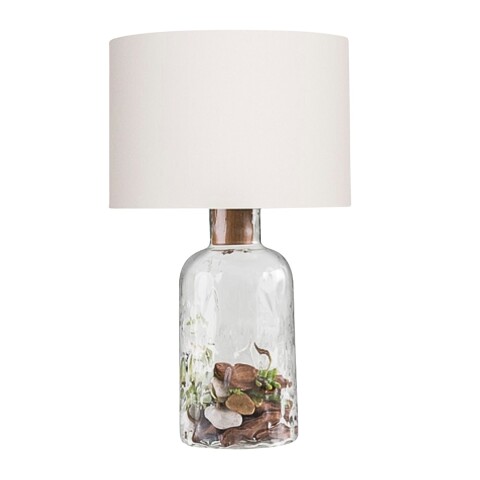 VELADOR DE MESA GARRAFA MEDIA E27 PANT. LINO RUSTICO VELADOR DE MESA GARRAFA MEDIA E27 PANT. LINO RUSTICO