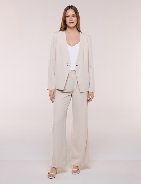Blazer Botón BEIGE