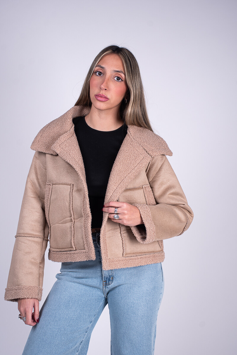 Campera corderito Miel