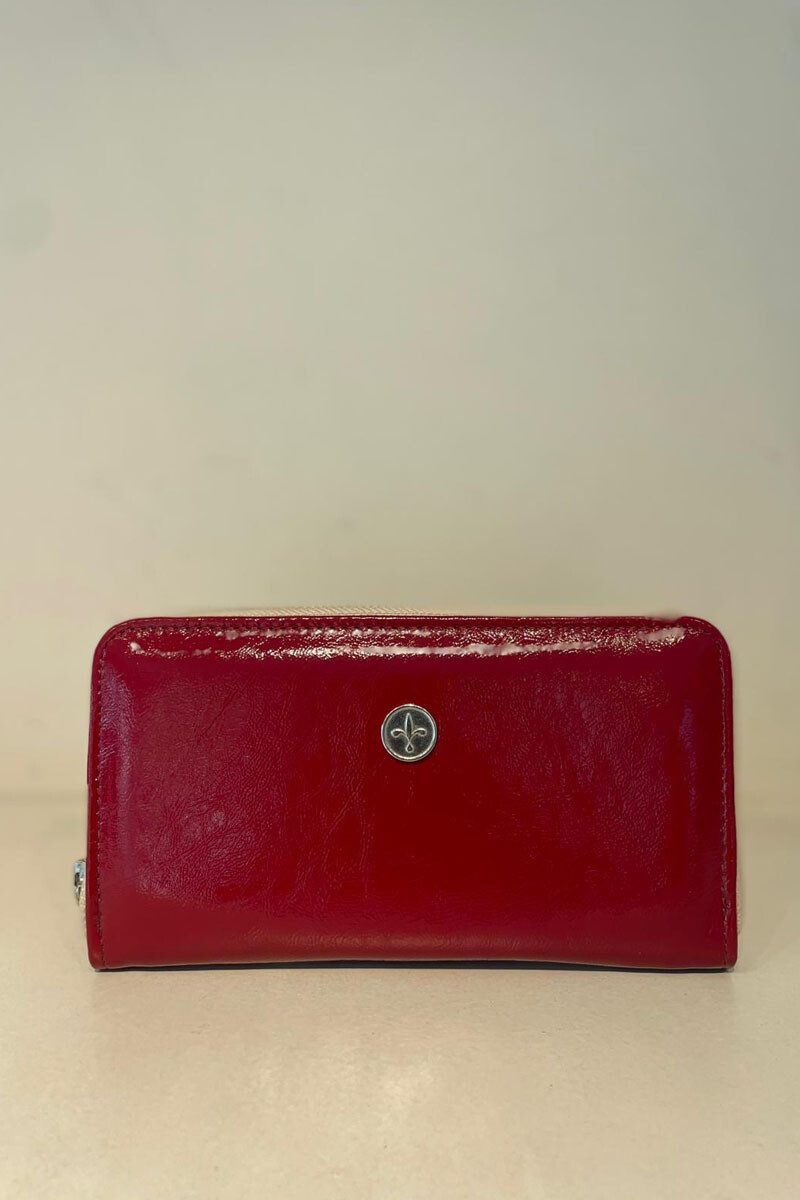 Billetera Roma Charol cherry