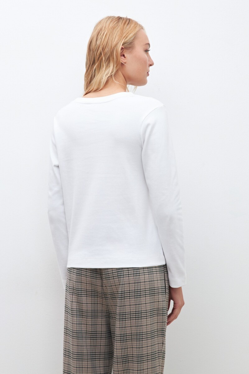 Remera manga larga blanco