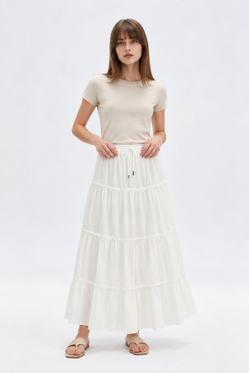 Falda Abalin - Marfil / Off White 