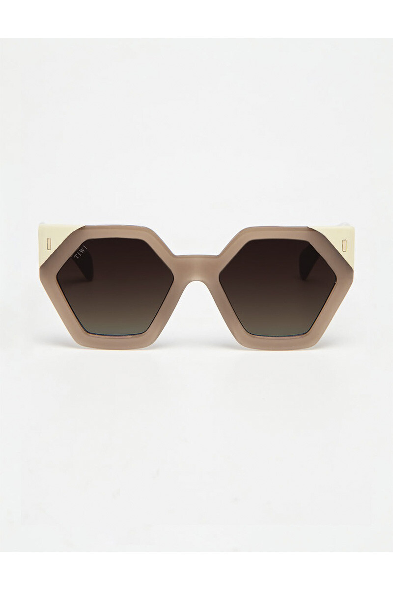 Lentes Tiwi Hercules - Shiny Bicolor Coconut/beige With Brown Gradie 