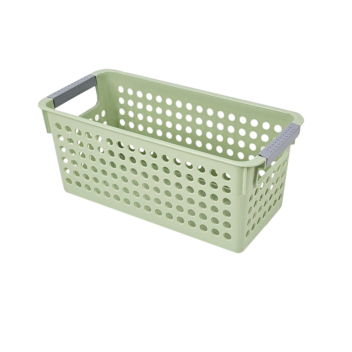 Cesto Organizador calado con asas 29 x 13.5 x 12.5 cm - VERDE 