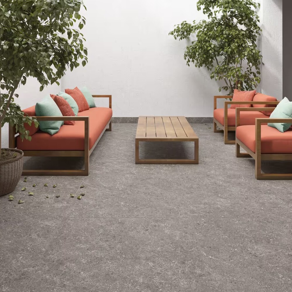 Cerámica Acapulco Grey Granilhado 81x81 cm Mate y Rectificado Cerámica Acapulco Grey Granilhado 81x81 Cm Mate Y Rectificado