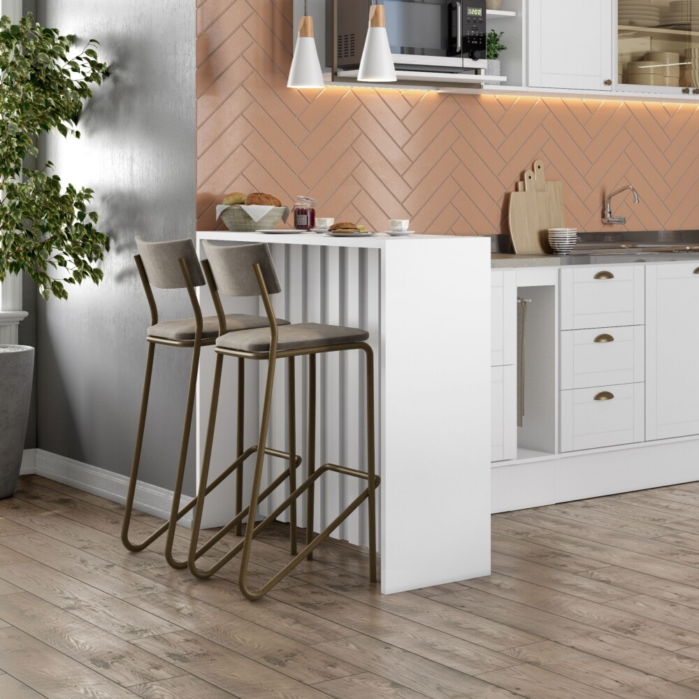 Isla desayunador Americana 120 cm Blanca Isla desayunador Americana 120 cm Blanca