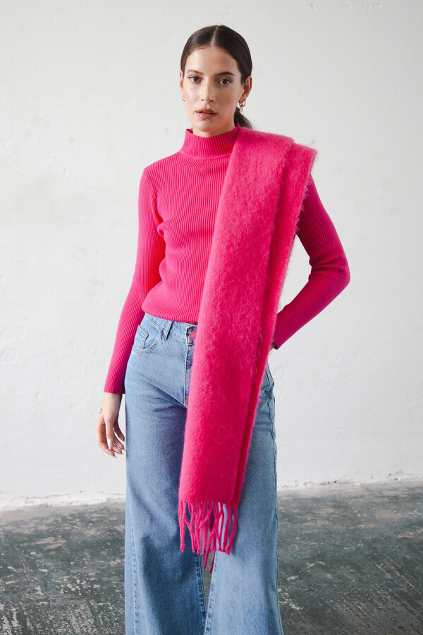 BUFANDA FRIDA FUCSIA