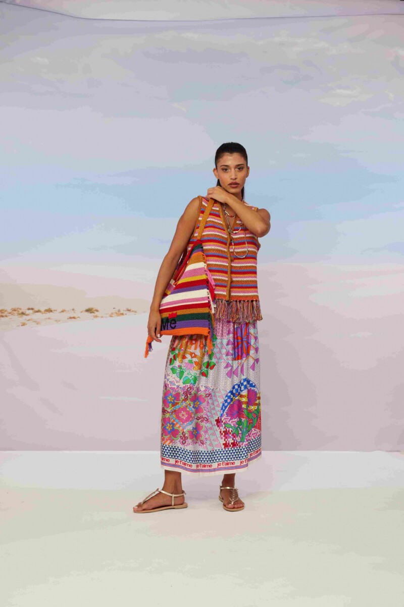 ALICE CROCHET GILET Multicolor