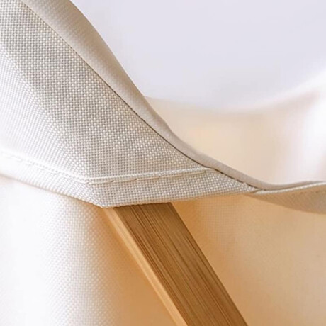 Cesto de ropa plegable 40x34x66cm – Bambú y tela Beige