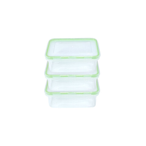 Contenedor rectangular transparente cierre hermético Contenedor Rectangular Transparente Cierre Hermético