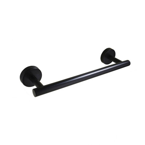 Barra toallero negro de acero inoxidable para amurar Barra Toallero Negro De Acero Inoxidable Para Amurar