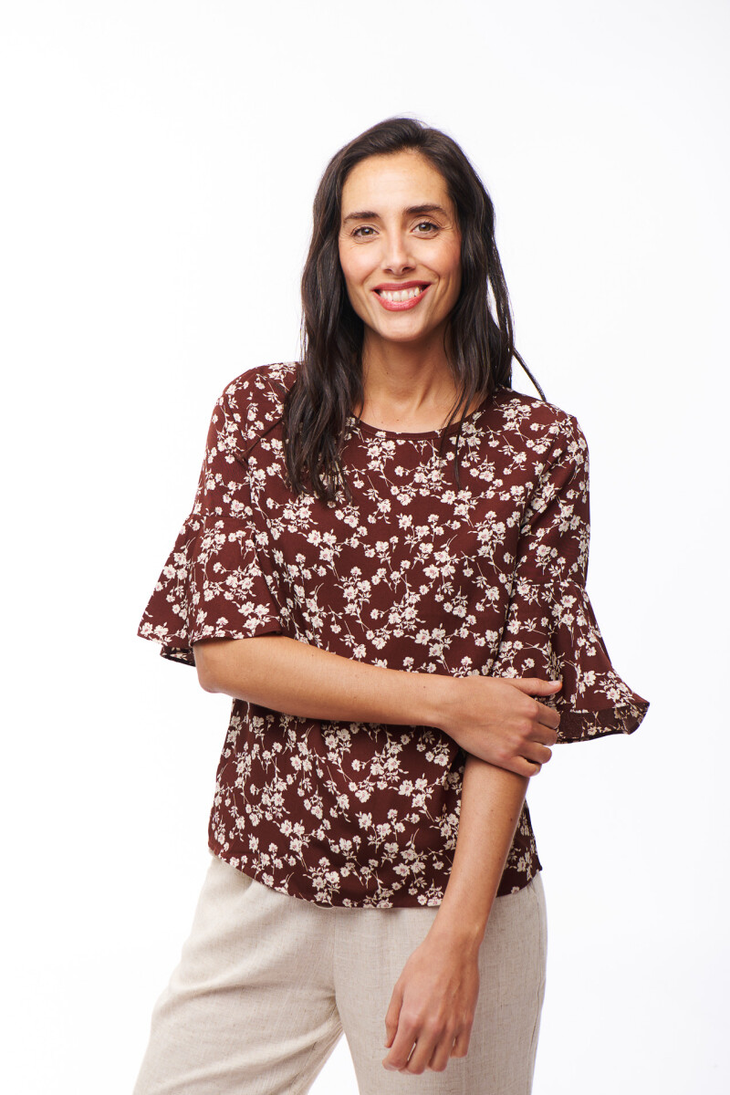 BLUSA LARISSA MARRON