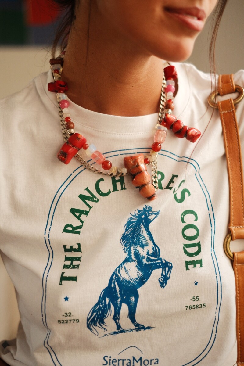Multistone Necklace Vol 2 Rojo
